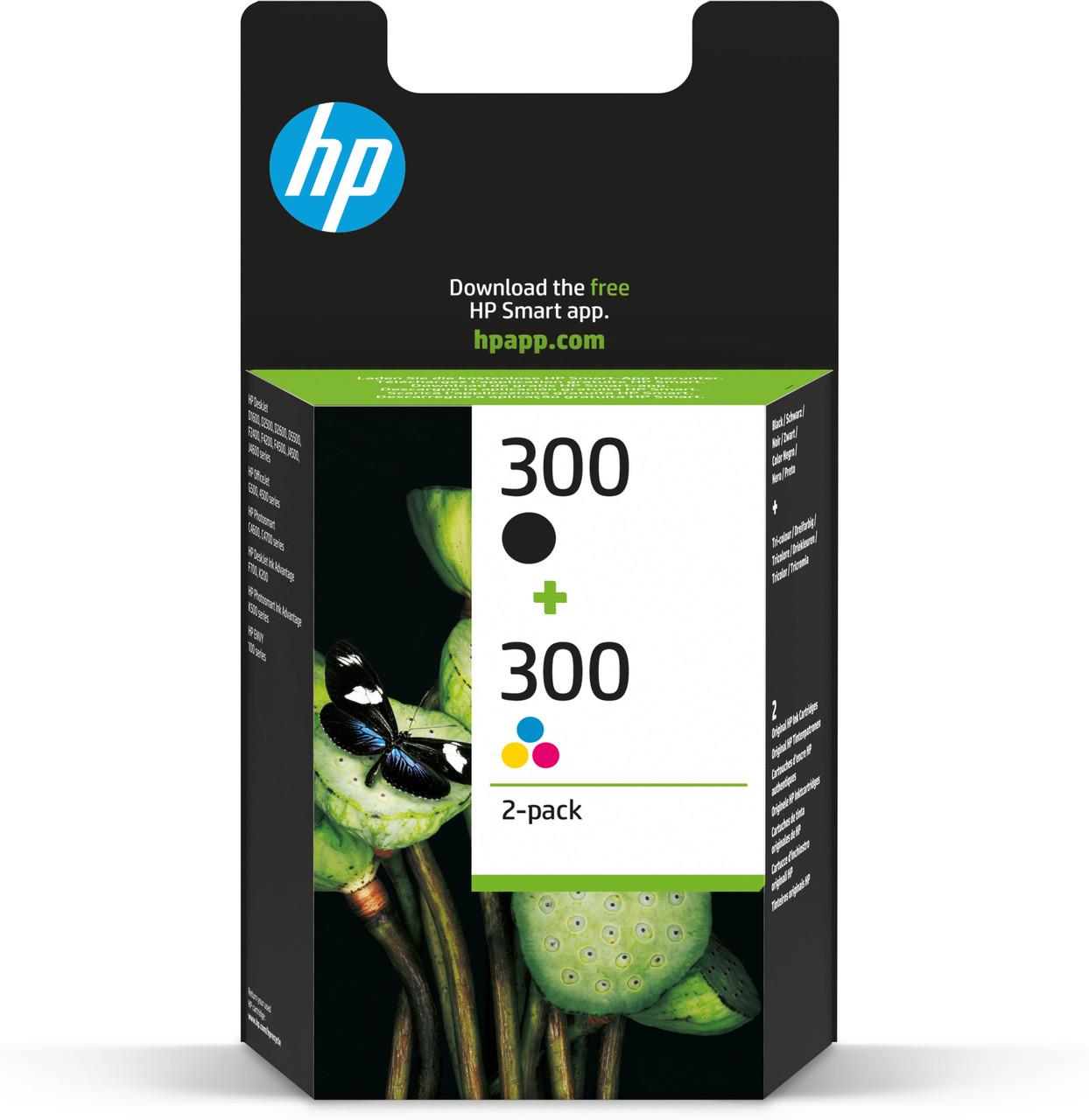 HP Original HP 300 Black,Cyan, Magenta, Yellow Multipack of Ink Cartridges (CN637EE)