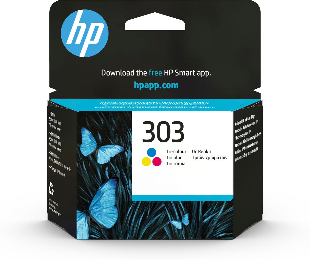 HP Original HP 303 Cyan, Magenta, Yellow Ink Cartridge (T6N01AE)