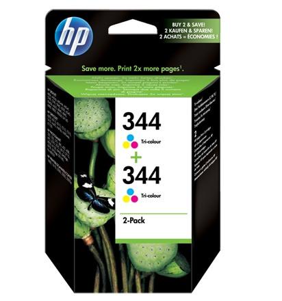 HP Original HP 344 Cyan, Magenta, Yellow Multipack of Ink Cartridge (C9505EE)