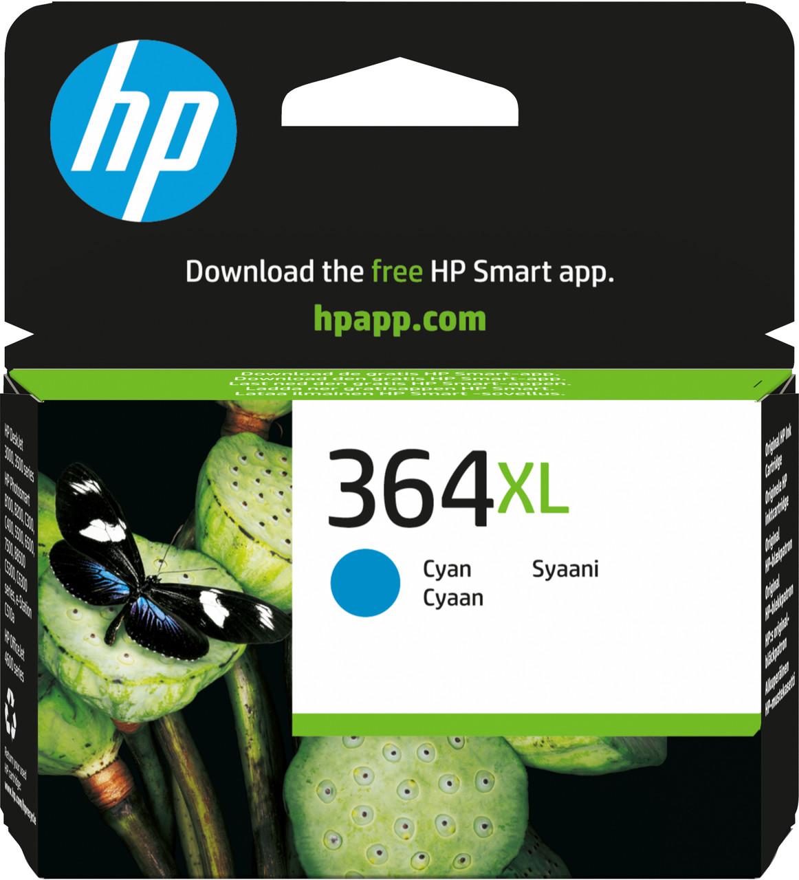 HP Original HP 364XL Cyan Ink Cartridge (CB323EE)