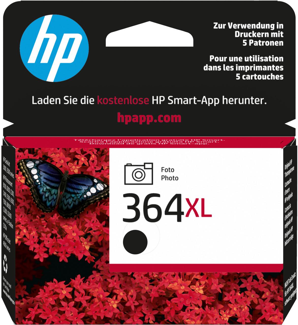 HP Original HP 364XL Photo BlackInk Cartridge (CB322EE)
