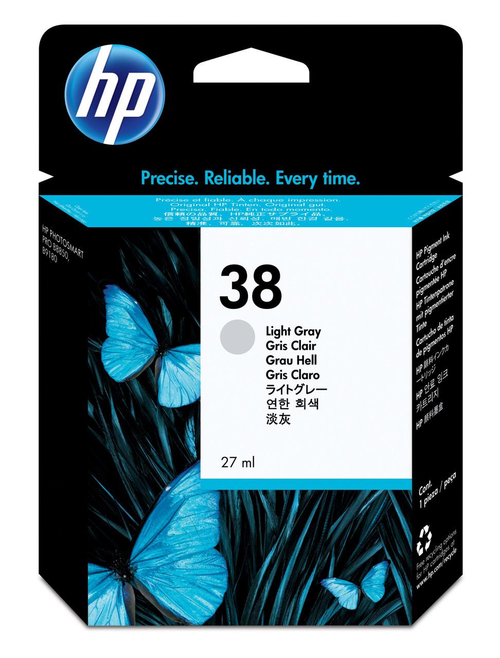 HP Original HP 38 Light grey Ink Cartridge (C9414A)