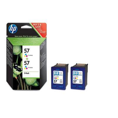 HP Original HP 57 Cyan, Magenta, Yellow Multipack of Ink Cartridge (C9503AE)