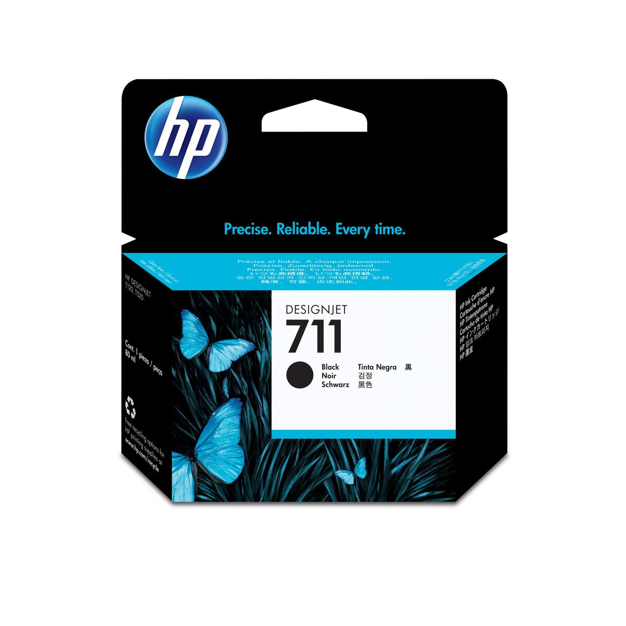 HP Original HP 711 Black Ink Cartridge (CZ133A)