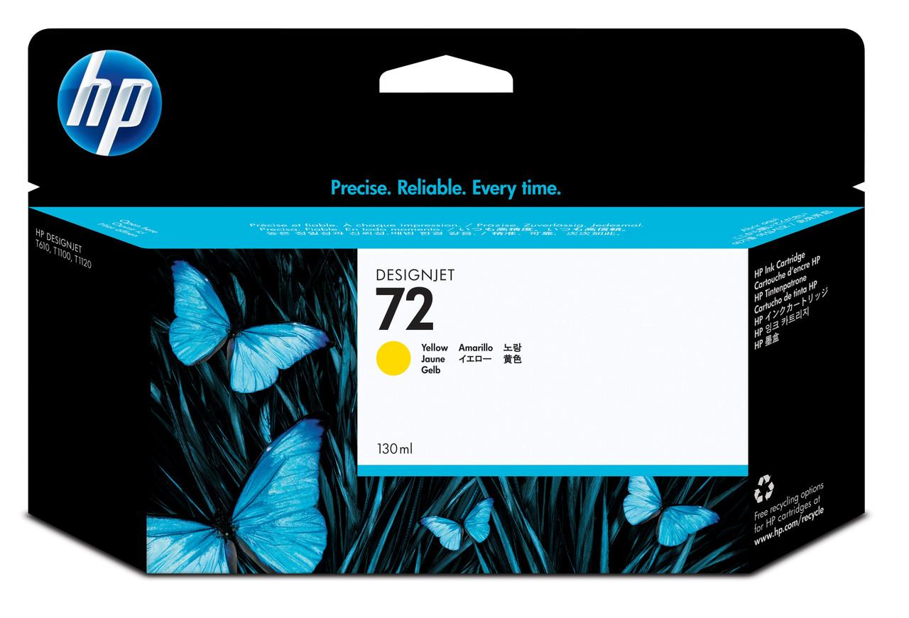 HP Original HP 72 Yellow Ink Cartridge (C9373A)