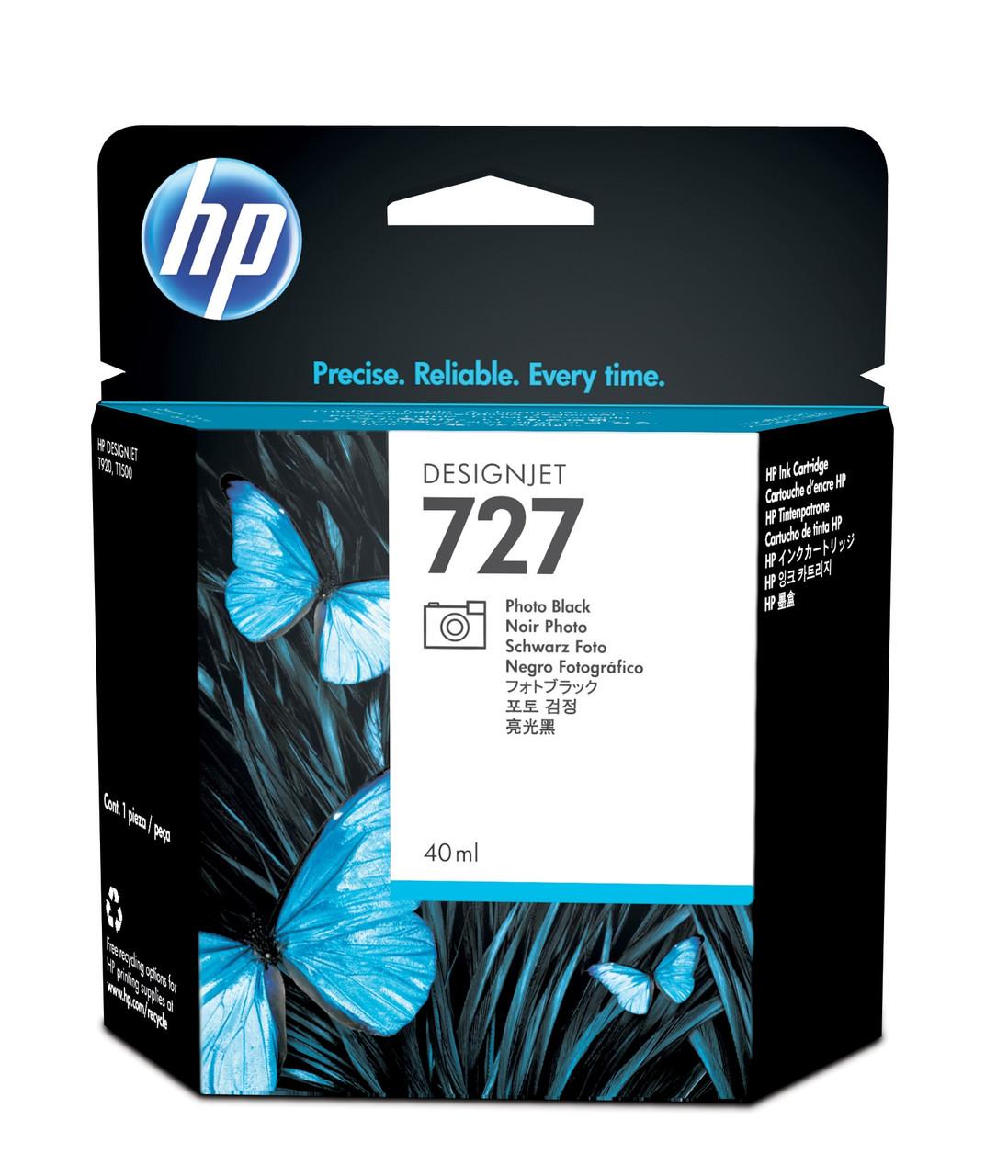 HP Original HP 727 Photo Black Ink Cartridge (B3P17A)