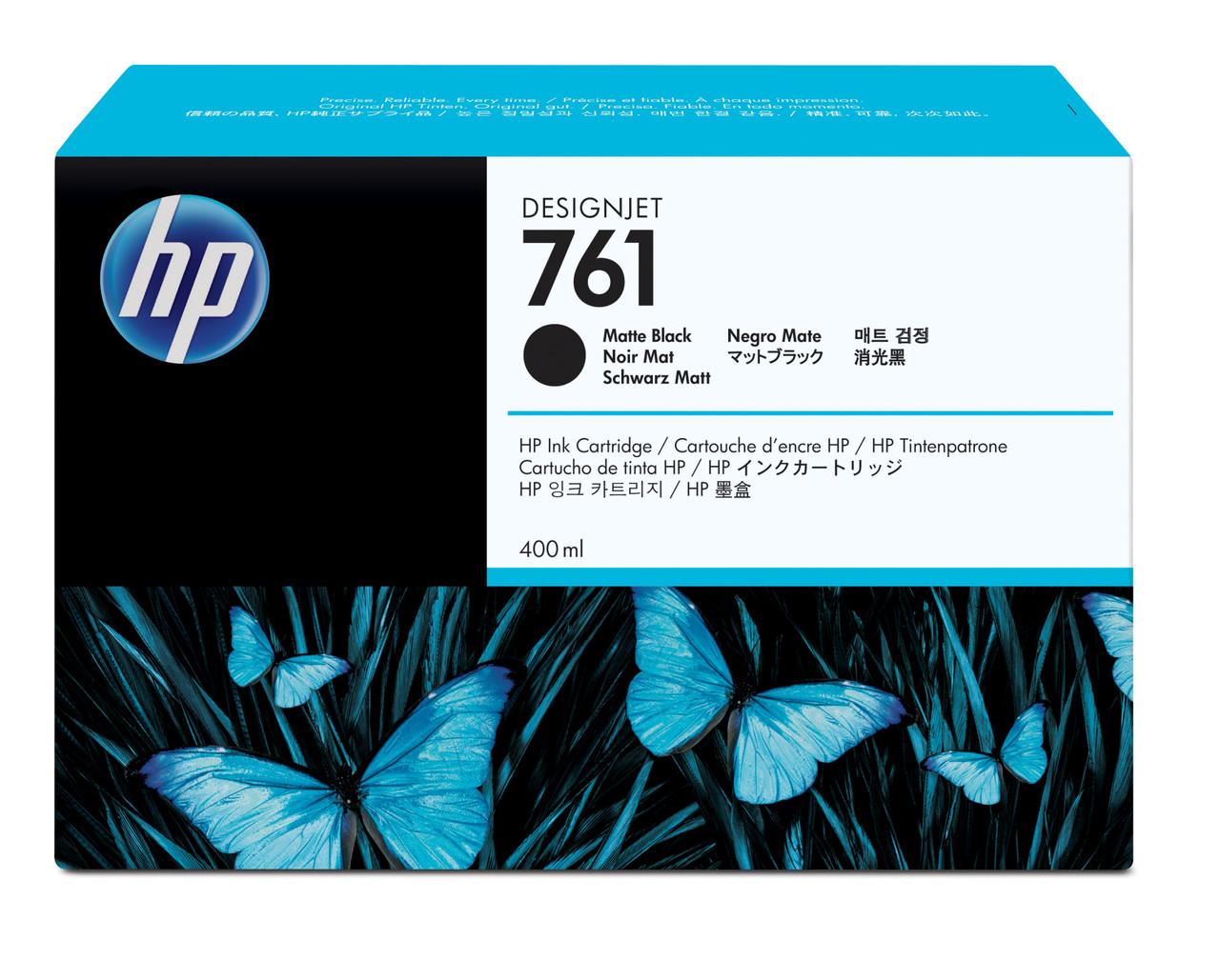 HP Original HP 761 Matte Black Ink Cartridge (CM991A)
