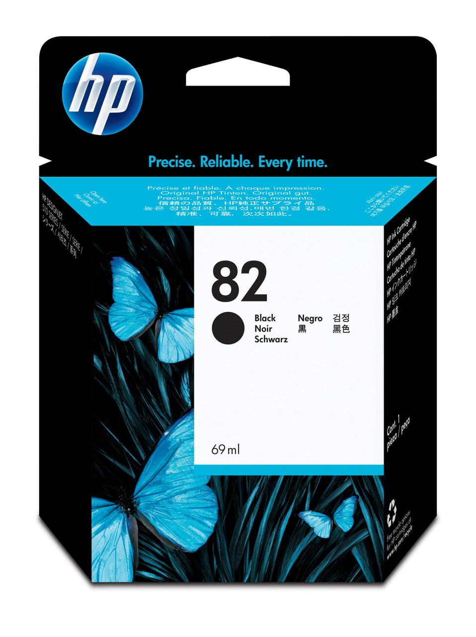 HP Original HP 82 BlackInk Cartridge (CH565A)