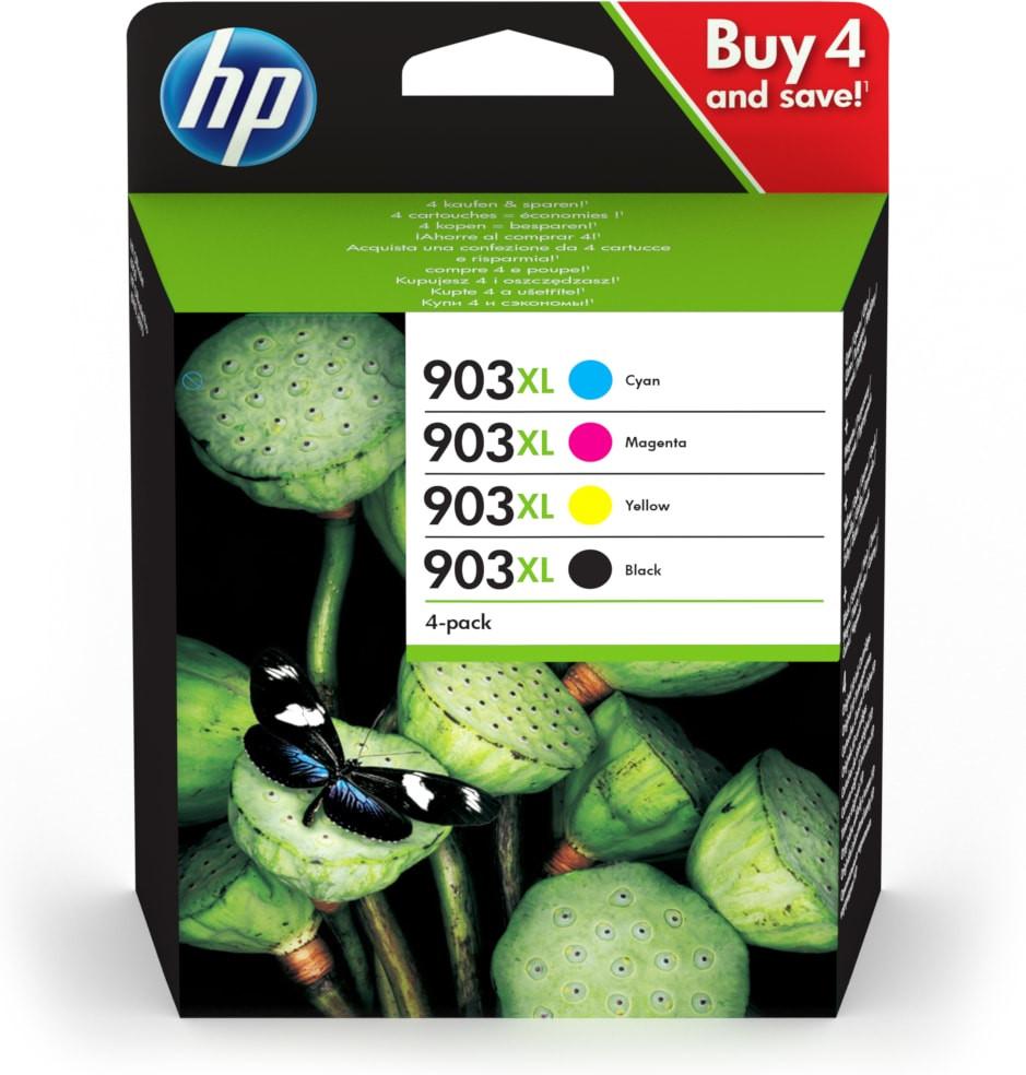 HP Original HP 903XL Black,Cyan, Magenta, Yellow Multipack of Ink Cartridges (3HZ51AE)