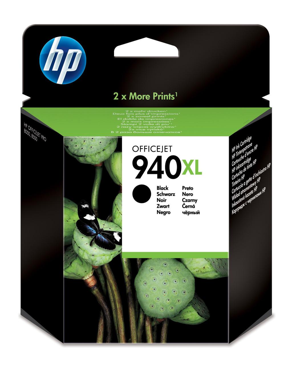 HP Original HP 940XL Black Ink Cartridge (C4906AE)