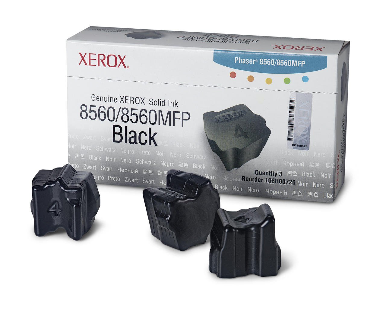 Xerox Genuine Solid Ink 8560MFP/8560 Black 3,400 Pages