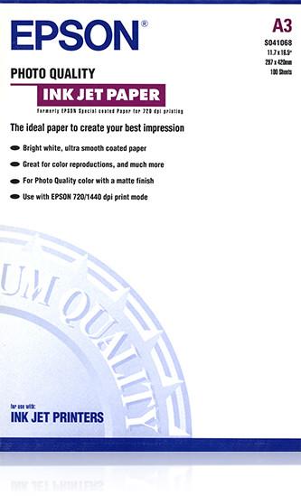 Epson A3 Photo Ink Jet Paper A3 Photo Quality Ink Jet Paper