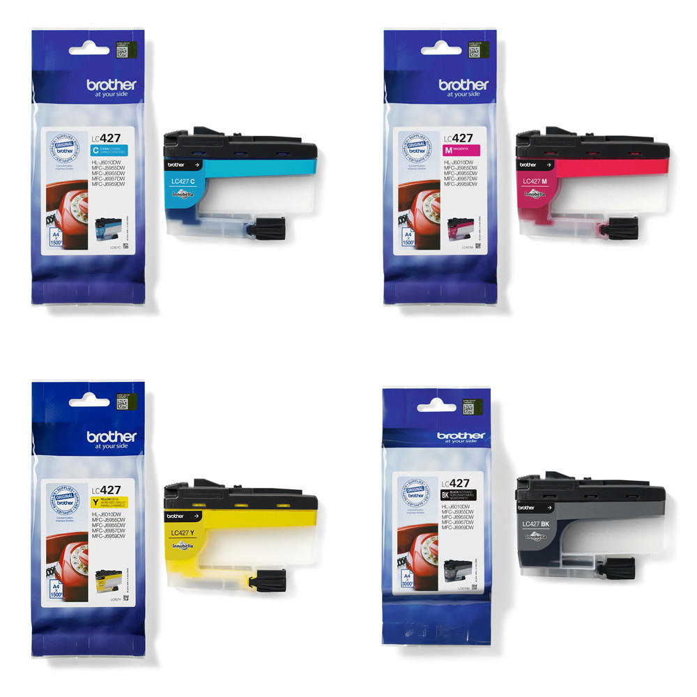 Brother LC427 4 Colour Ink Cartridge Multipack
