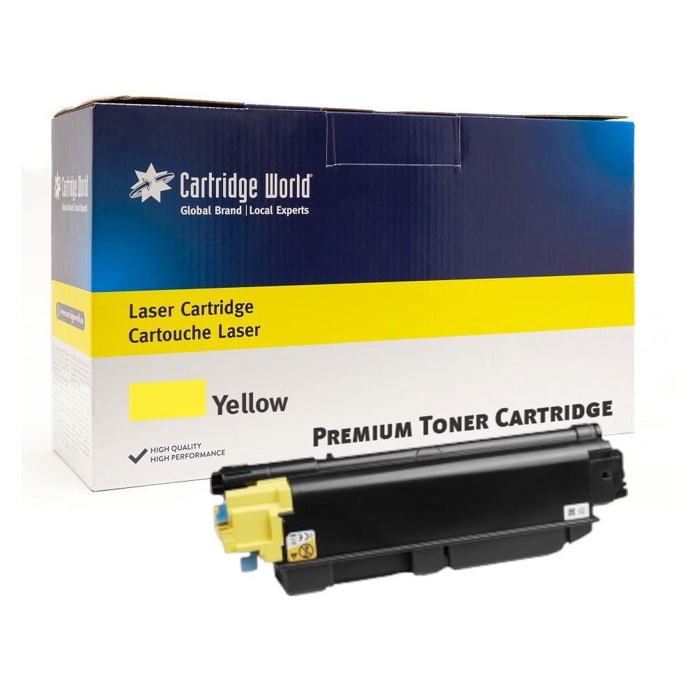 Cartridge World Compatible Kyocera TK5270 Yellow Toner Cartridge (1T02TVANL0)