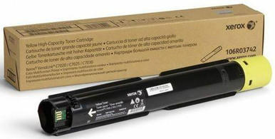 Xerox Yellow High Capacity Toner Cartridge 9.8k pages for VLC70XX - 106R03742 (B Grade)