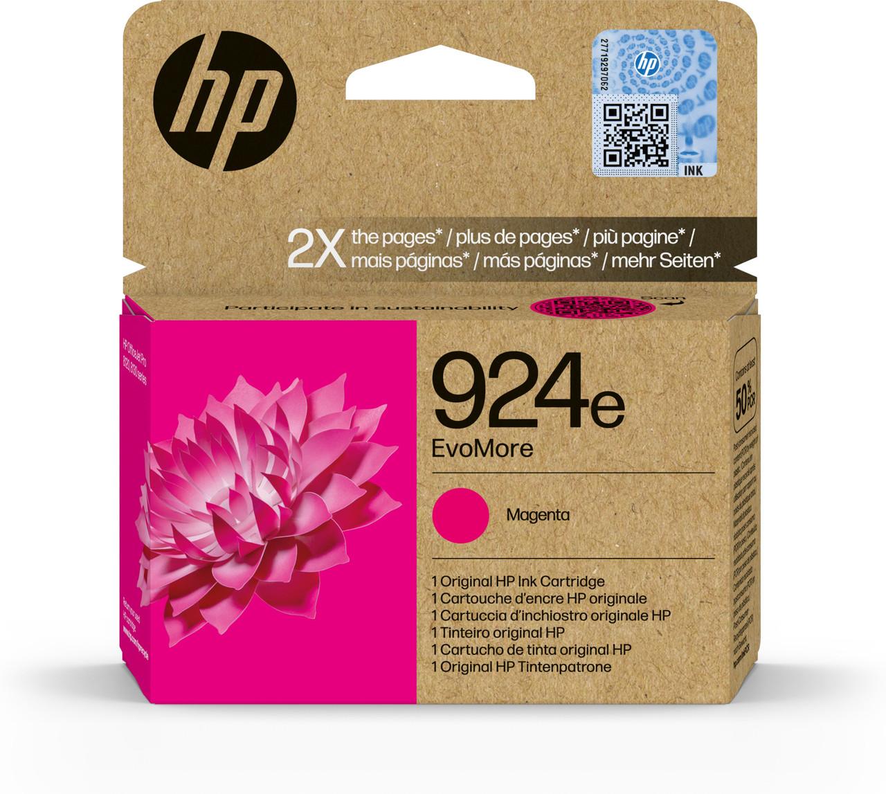 HP 924E EvoMore Ink Cartridge Magenta (4K0U8NE)
