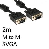 Cartridge World SVGA (M) to SVGA (M) 2m Black OEM Display Cable