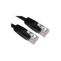 Cartridge World RJ45 (M) to RJ45 (M) CAT6 0.25m Black OEM Moulded Boot Copper UTP Network Cable
