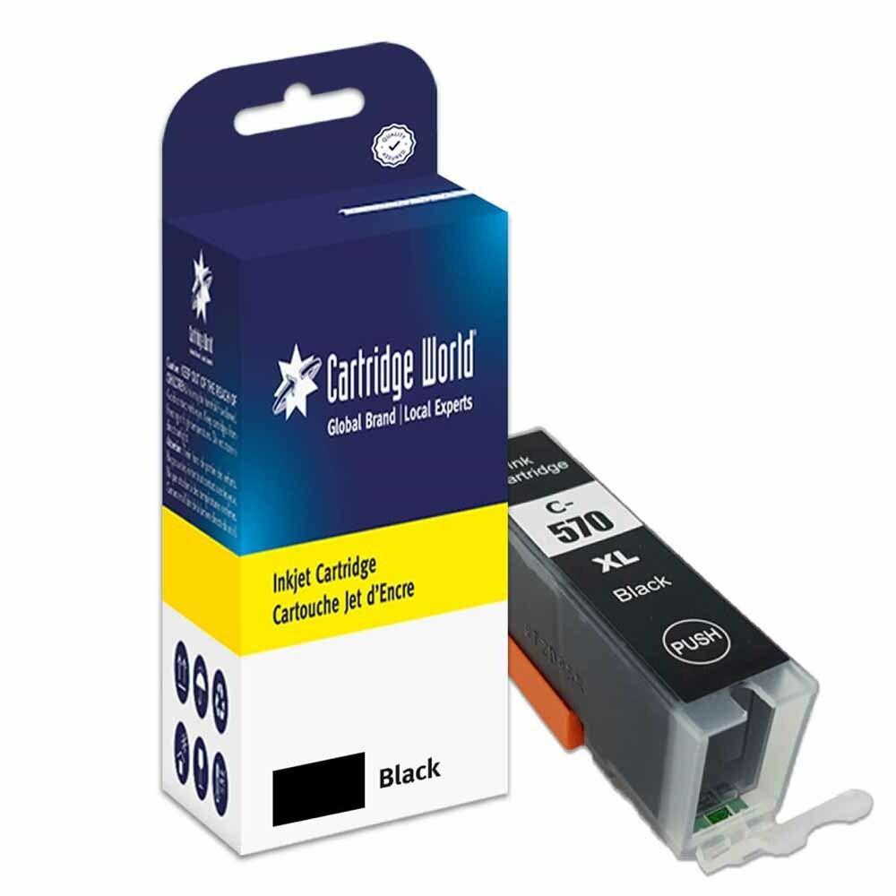 Cartridge World Compatible with Canon PGI-570XL Black High Capacity Inkjet Cartridge 0318C001