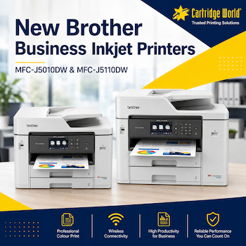 New Brother MFC-J5010DW and MFC-J5110DW Business Inkjet Printers
