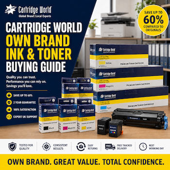 Cartridge World Own Brand Ink & Toner Guide