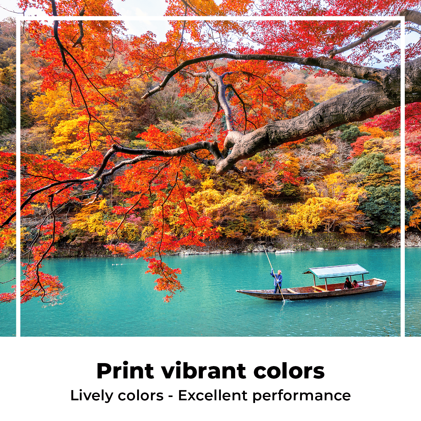 Print vibrant colours