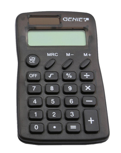 ValueX 8 Digit Pocket Calc Black - Pocket Calculators - Electronic Calculators