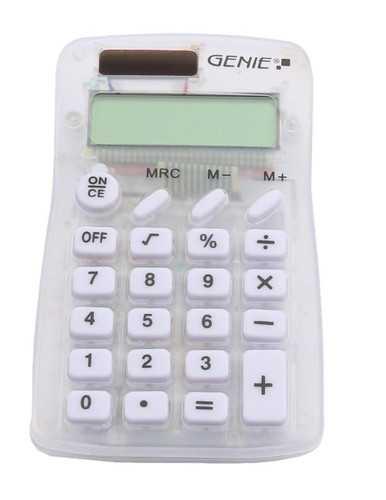ValueX 8 Digit Pocket Calc Clear - Pocket Calculators - Electronic Calculators