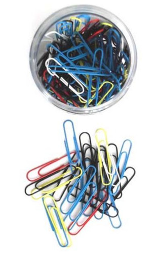 ValueX Paperclip Lge Pln Asst Clr PK500 - Paperclips - Large Paperclips