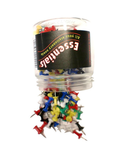 ValueX Push Pin Assorted Colours PK200 - Assorted Push Pins - Notice Board Accessorie