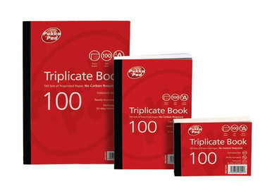 ValueX Trip Plain Book 105x130mm PK5 - Triplicate Books - Carbonless Paper