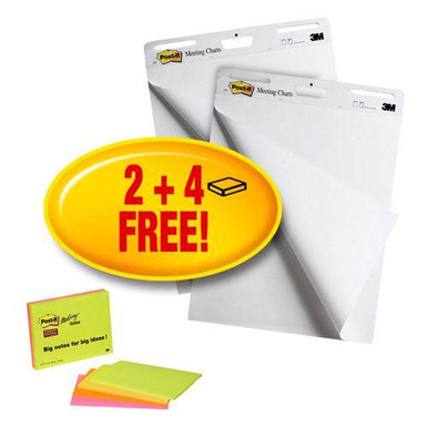Super Sticky Meeting Chart and Super Sticky Meeting Notes Promo Pack - 700008