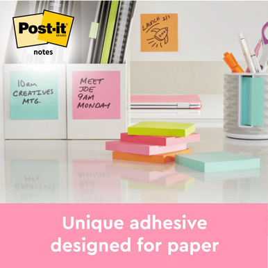 Post it Beachside Colours 76x76mm 100 Sheets (Pack 6) 7100259201 - Sticky Notes - Sta