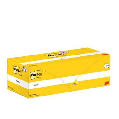 Notes 76x127mm Canary Yellow Promo Pack 100 Sheets per Pad (Pack 18 + 6 Free)