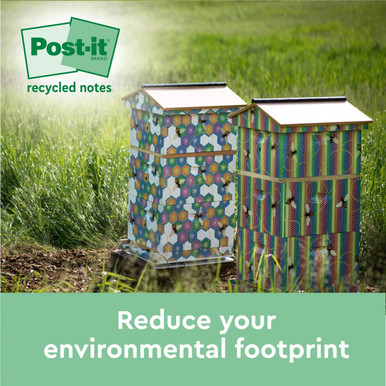Super Sticky 100% Recycled Notes Canary Yellow 76 x 76 mm 70 sheets per pad (