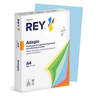 Rey Adagio Paper A4 80gsm Blue (Ream 500) RYADA080X419 - Copy Paper - Tinted Paper
