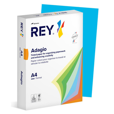 Rey Adagio Paper A4 80gsm Deep Blue (Ream 500) RYADA080X420 - Tinted Paper - Office P