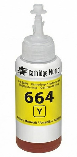 Compatible Epson 664 Ecotank Yellow Ink bottle (70ml)-C13T664440 - Epson EcoTank Seri