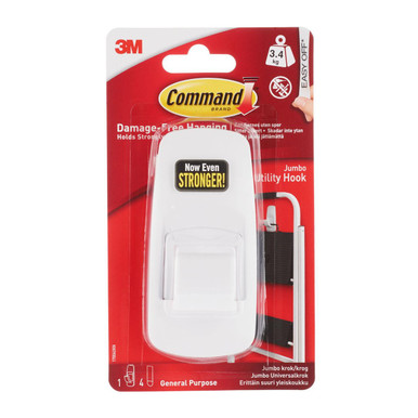 Command Jumbo Utility Hook 17004 - Wall Hooks - Jumbo Hooks