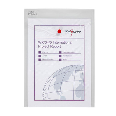 Polyfile P A4 Clear- 5 Files - Document Holders - Polypropylene Files