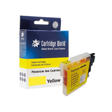Image of Compatible Brother LC-1100Y/LC-980Y Yellow Inkjet Cartridge - Brother MFC Series Ink Cartridges - Brother MFC-250C Ink Cartridges CWC-B-LC1100Y
