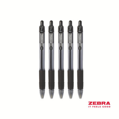 Zebra Z-Grip Smooth Retractable Ballpoint Pen Black Ink Box 12 - Ballpoint Pens - Retractable Pens