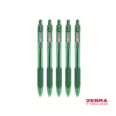 Zebra Z-Grip Smooth Retractable Ballpoint Pen Green Ink Box 12 - Ballpoint Pens - Retractable Pens