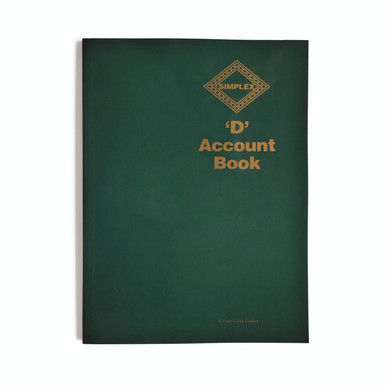 Simplex D Accounts Book One Year - -