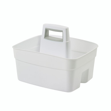 Whitefurze Craft Caddy W/Handle WHT - -