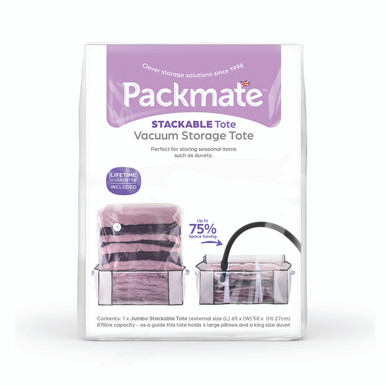 Packmate Jumbo Stackable Vac Tote - -