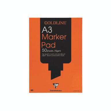 Goldline Marker Pad A3 White GPB1A3 - -
