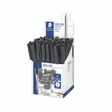 Stick 430 Ballpoint Pen Cdu BLK PK50 - -