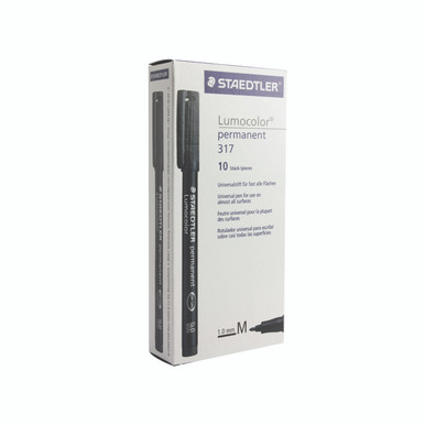 Staedtler L/Colour 317 Perm BLK PK10 - -