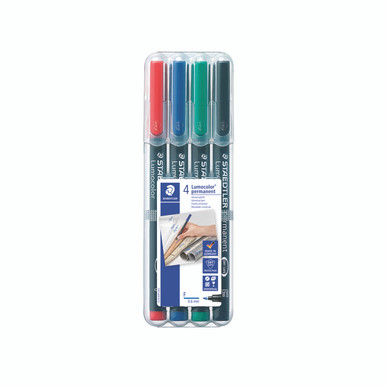 Staedtler Lumocol OHP Pens AST PK4 - -
